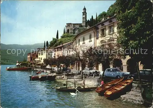 Morcote TI Lago di Lugano Strasse am See Kat. Morcote