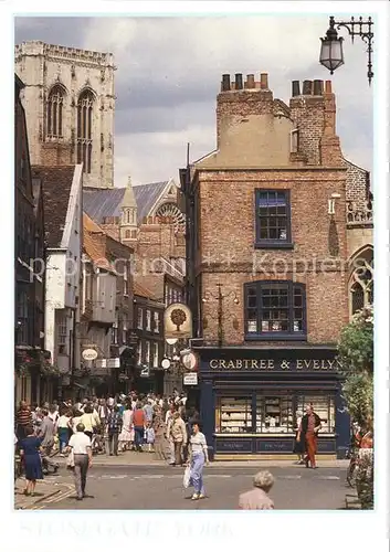 York UK Minster and Stonegate Kat. York