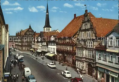 Hameln Osterstrasse mit Museum und Hochzeitshaus Kat. Hameln