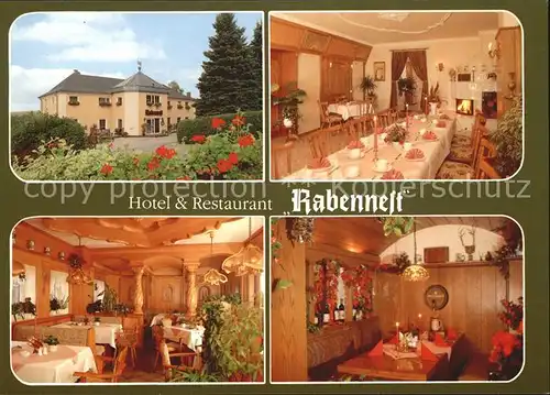 Rabenau Sachsen Hotel Restaurant Rabennest Kat. Rabenau Sachsen