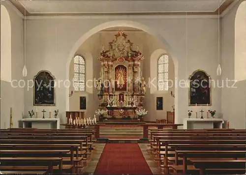 St Peter Schwarzwald Wallfahrtskirche Maria Lindenberg innen Kat. St. Peter