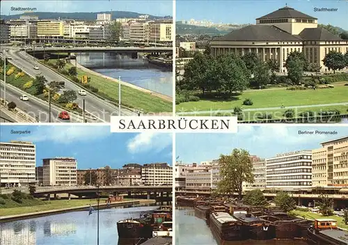 Saarbruecken Saarpartie Berliner Promenade Stadttheater Kat. Saarbruecken