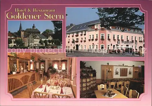 Frauenstein Sachsen Hotle Restaurant Goldener Stern Kat. Frauenstein Sachsen