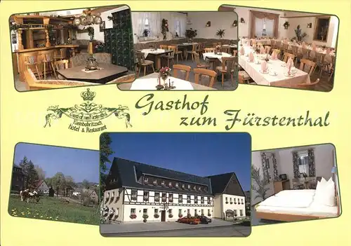Kleinbobritzsch Gasthaus zum Fuerstenthal  Kat. Frauenstein Sachsen