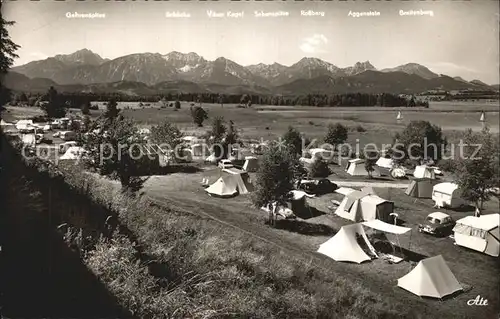 Hopfen See Campingplatz Gehrenspitze Rossberg Aggenstein  Kat. Fuessen