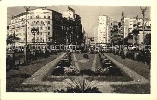 Belgrad Serbien Hotel Balkan Strassenbahn  Kat. Serbien