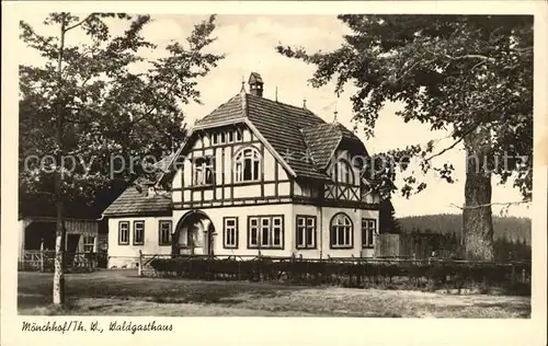 Moenchhof Manebach Waldgasthaus Kat. Moenchhof