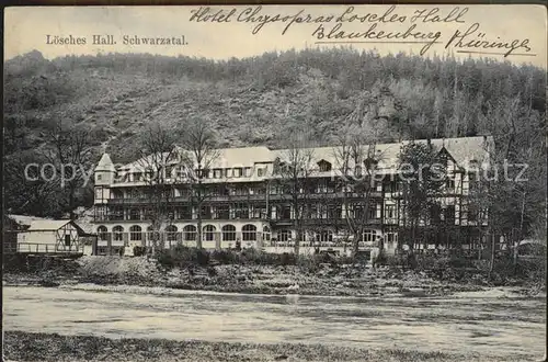 Schwarzatal Loesches Hall Kat. Rudolstadt