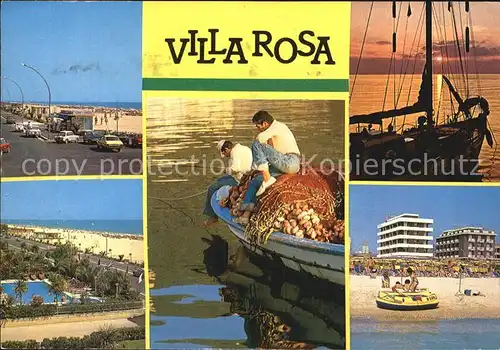 Villa Rosa Martinsicuro Uferstrasse Fischkutter Strand Hotels Kat. Martinsicuro