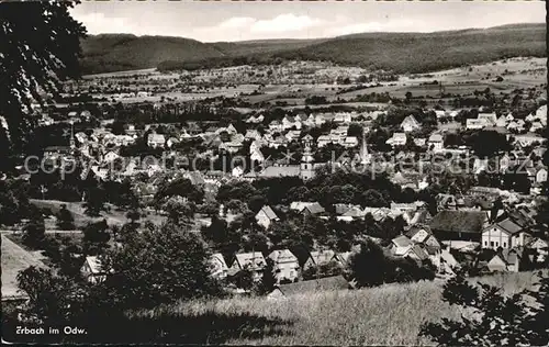 Erbach Odenwald Ortsansicht  Kat. Erbach