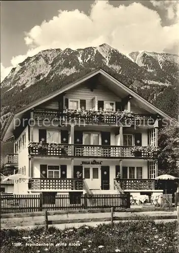 Oberstdorf Fremdenheim Villa Arosa  Kat. Oberstdorf