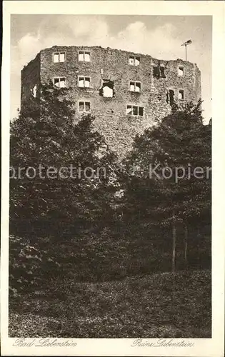 Bad Liebenstein Burgruine Kat. Bad Liebenstein