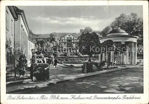 Bad Liebenstein Kurhaus mit Brunnentempel und Badehaus Kat. Bad Liebenstein