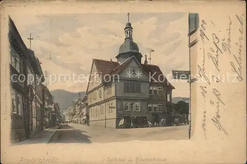 Friedrichroda Rathaus Hauptstrasse Kat. Friedrichroda