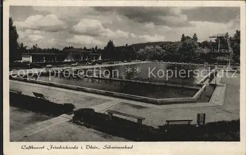 Friedrichroda Schwimmbad Kat. Friedrichroda