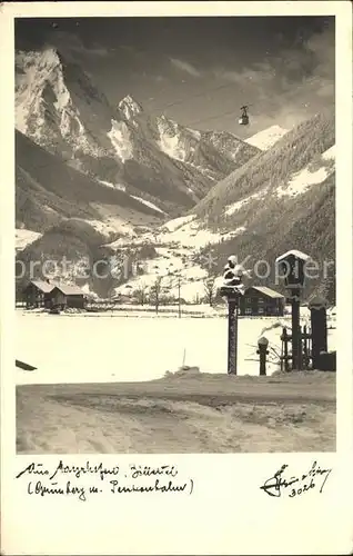 Mayrhofen Zillertal Seilbahn Gruenberg Kat. Mayrhofen