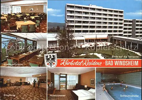 Bad Windsheim Kurhotel Residenz Restaurant Kat. Bad Windsheim