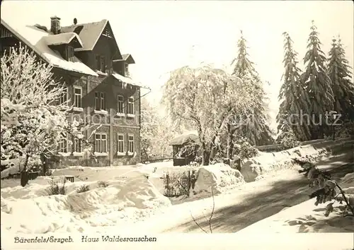 Baerenfels Erzgebirge Haus Waldesrauschen Kat. Altenberg