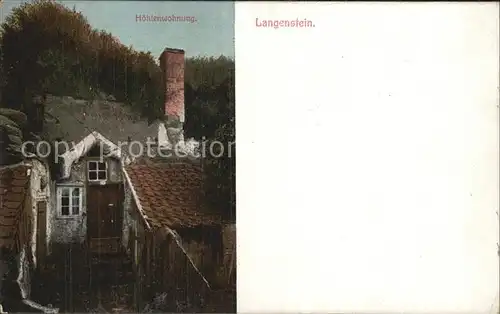 Langenstein Harz Hoehlenwohnung Kat. Langenstein Harz