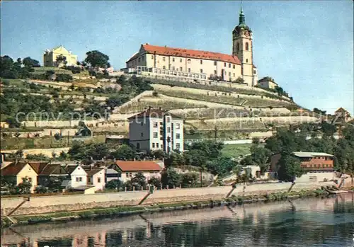 Melnik Tschechien Partie am Fluss Kat. Melnik