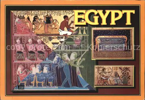 aegypten Wedding Aniversary Coddess Nut Tutankhamen hunting birds Kat. aegypten