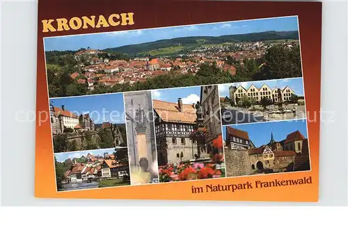 Kronach Oberfranken Panorama Ortsansichten Kat. Kronach
