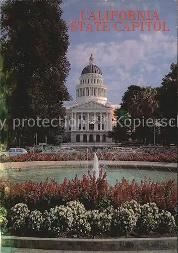 Sacramento California State Capitol Building Fountain Kat. Sacramento