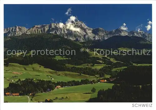 Alpstein Alpsteingebiet mit Saentis Appenzeller Alpen Kat. Alpstein