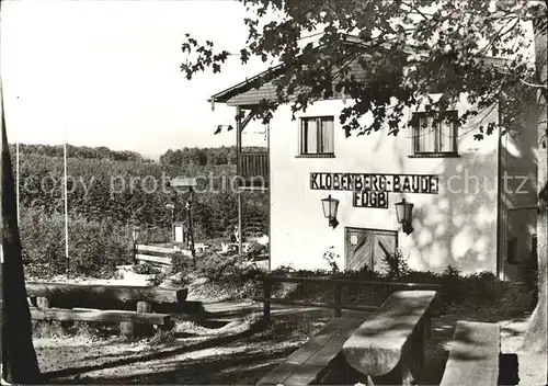 Friedrichsbrunn Harz Klobenbergbaude  Kat. Friedrichsbrunn