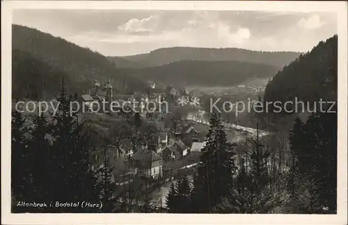 Altenbrak Harz Teilansicht   Kat. Altenbrak