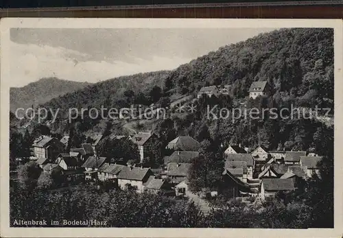 Altenbrak Harz Teilansicht  Kat. Altenbrak