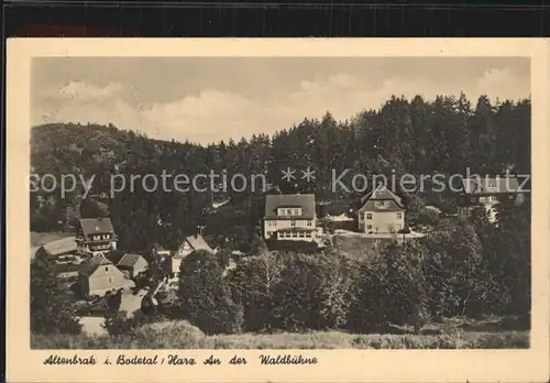 Altenbrak Harz An der Waldbuehne Kat. Altenbrak