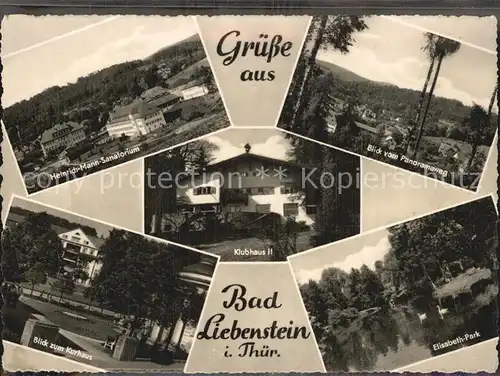 Bad Liebenstein Elisabeth Park Heinrich Mann Sanatorium Kurhaus Kat. Bad Liebenstein