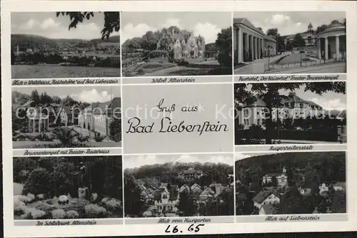 Bad Liebenstein Schlosspark Altenstein Augenheilanstalt Kurhotel Der Kaiserhof Kat. Bad Liebenstein