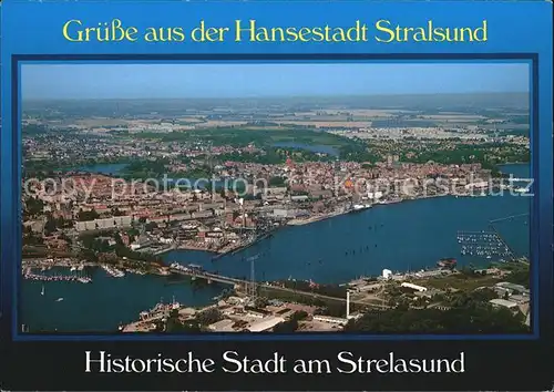 Stralsund Mecklenburg Vorpommern Fliegeraufnahme Kat. Stralsund