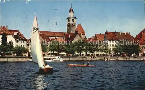 ueberlingen Bodensee Partie am See Kat. ueberlingen