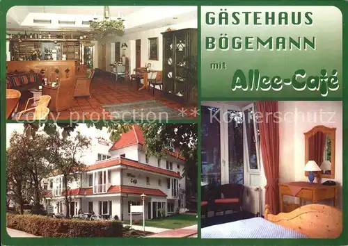 Bad Rothenfelde Gaestehaus Boegemann Allee Cafe Kat. Bad Rothenfelde
