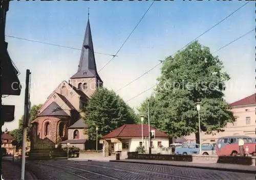 Hilden Mettmann Marktplatz mit Kirche Kat. Hilden