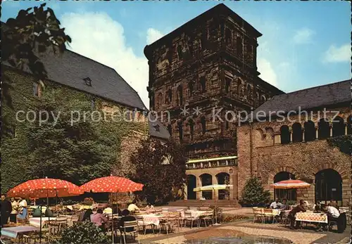 Trier Brunnenhof mit Porta Nigra Kat. Trier