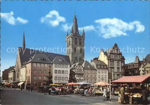 Trier Markt mit St. Gangolf Kat. Trier
