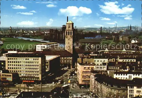 Muelheim Ruhr Stadtmitte Fliegeraufnahme Kat. Muelheim an der Ruhr