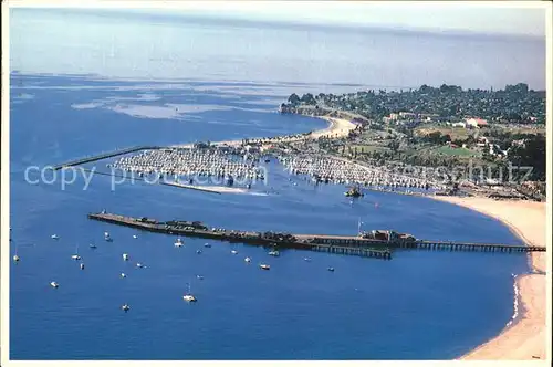Santa Barbara California Fliegeraufnahme Hafens Seebruecke Kat. Santa Barbara