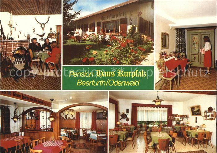 Beerfurth Pension Haus Kurpfalz Kaminzimmer Garten Gastraeume Kat