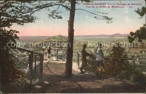 Lons le Saunier Jura Terrasse de Montciel vue de la Vallee de Montmorot Kat. Lons le Saunier