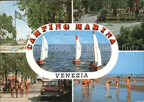 Punta Sabbioni Marina di Venezia Camping Strand  Kat. Venezia Venedig