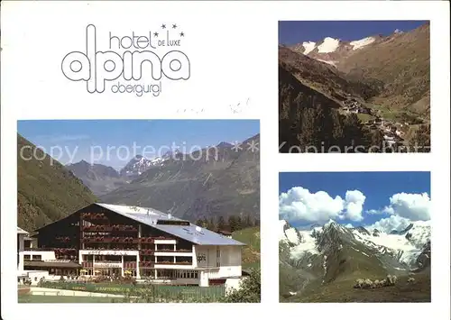 Obergurgl Soelden Tirol Hotel Alpina Talblick Kat. Soelden oetztal