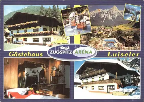 Lermoos Tirol Gaestehaus Luiseler Schwimmbad Gastraum Terrasse Kat. Lermoos