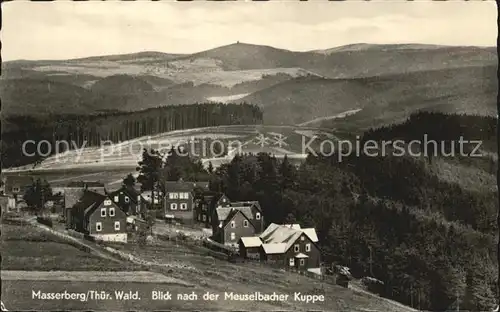 Masserberg Blick nach der Meuselbacher Kuppe Kat. Masserberg