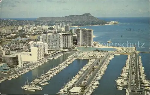 Waikiki Fliegeraufnahme Yacht Hafen Kat. Waikiki Honolulu