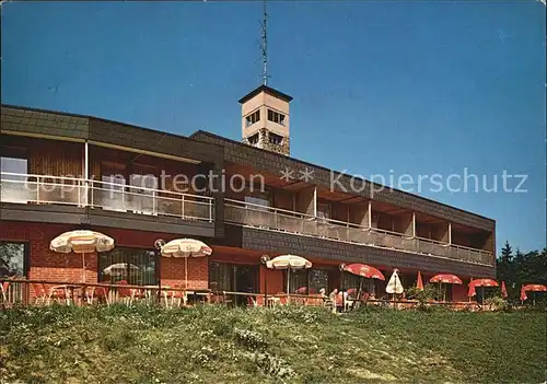 Kirchheim Hessen Berggasthof Eisenberg im Heussner Haus mit Borgmannturm Kat. Kirchheim